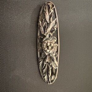 Vintage Sterling Silver Floral Brooch